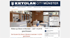 Desktop Screenshot of kryolan-city-muenster.de